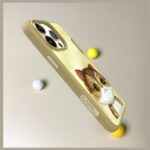 Nimmy case iPhone 15 Pro Max 6.7" khaki  Big Eyed Pet 2.0 Cat - imagine 8