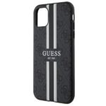 Guess GUHMN61P4RPSK iPhone 11 / Xr black hardcase 4G Printed Stripes MagSafe - imagine 6