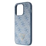 Guess GUHCP15LP4TDSCPB iPhone 15 Pro 6.1" blue hardcase Crossbody 4G Metal Logo - imagine 7