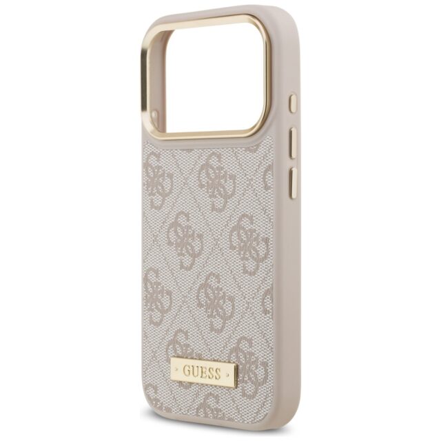 Guess 4G Logo Plate MagSafe Case for iPhone 17 Pro Pink - imagine 6