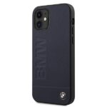 BMW BMHCP12SSLLNA iPhone 12 mini 5.4" navy hardcase Signature Logo Imprint - imagine 2