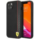 Ferrari FESAXHCP13SBK iPhone 13 mini 5,4" black hardcase On Track Carbon Stripe
