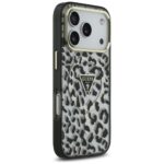 Guess Leopard Glitter MagSafe Case for iPhone 17 Pro Black - imagine 4