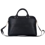 Bag Guess Grained Zipper Pocket Triangle Logo 15" black - imagine 2