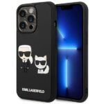 Karl Lagerfeld KLHCP14X3DRKCK iPhone 14 Pro Max 6,7" black hardcase Karl&Choupette Ikonik 3D