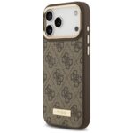 Guess 4G Logo Plate MagSafe Case for iPhone 17 Pro Max Brown - imagine 2
