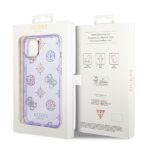 Guess GUHCP14SHTPPTL iPhone 14 / 15 / 13 6.1" lilac hard case Peony Glitter - imagine 8