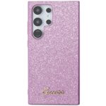 Guess GUHCS24LHGGSHU S24 Ultra S928 purple hardcase Glitter Script - imagine 3