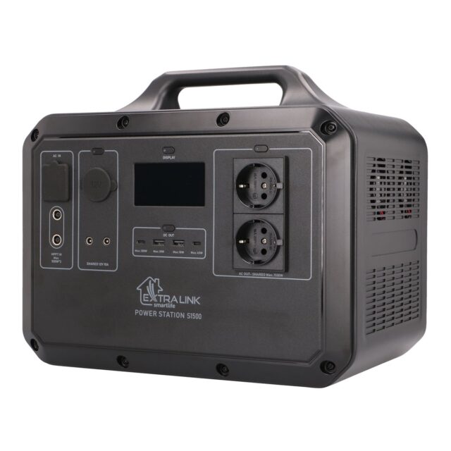 Extralink Power Ranger EPS-S1500F Jackery, Bluetti, Ecoflow replacement | Power station | 1568 Wh, 1500W, LiFePO4, Tuya - imagine 3