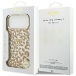 Guess Leopard Glitter MagSafe Case for iPhone 17 Pro Brown - imagine 8