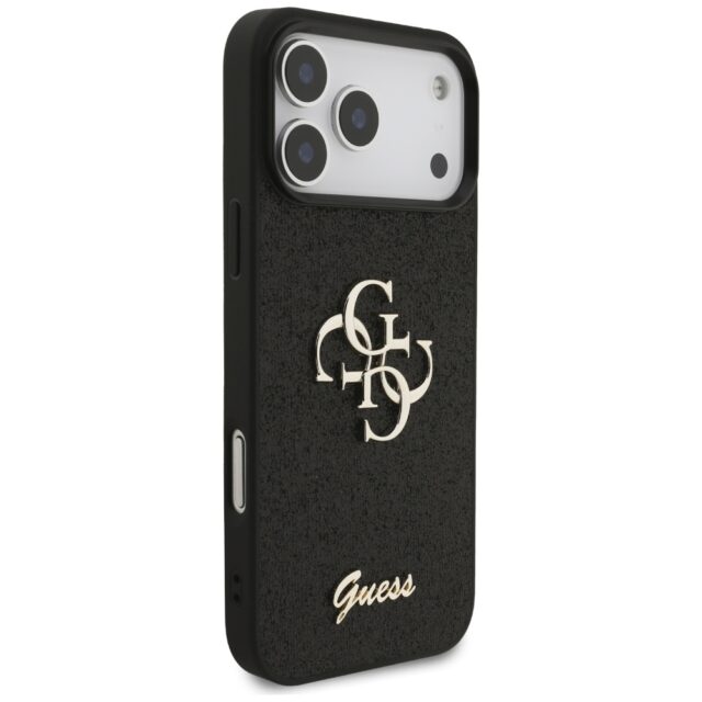 Guess Fixed Glitter Big 4G case for iPhone 17 Pro Max black - imagine 4