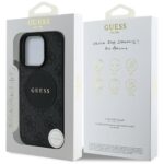 Case Guess 4G Circle Classic Logo MagSafe for iPhone 16 Pro black - imagine 8