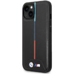 BMW BMHCP15S22PVTK iPhone 15 / 14 / 13 6.1" black hardcase M Quilted Tricolor - imagine 2