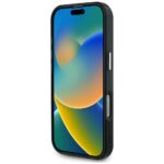 Case Guess IML Metal Glitter 4G Circle Triangle MagSafe for iPhone 16 Pro black - imagine 5