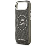 Case Karl Lagerfeld IML Glitter Karl &   Choupette Heads Logo MagSafe for iPhone Air black - imagine 6