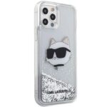 Karl Lagerfeld KLHCP12MLNCHCS iPhone 12/12 Pro 6,1" silver hardcase Glitter Choupette Head - imagine 4