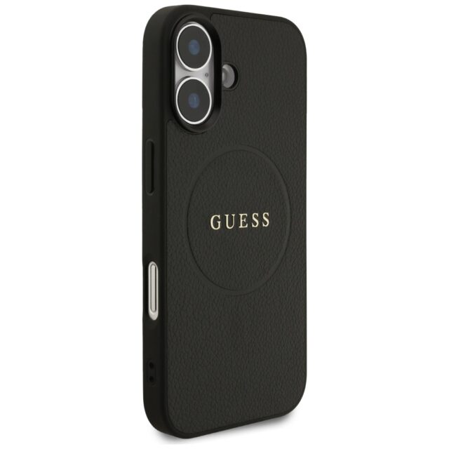 Guess Grained Ring MagSafe case for iPhone 17 black - imagine 4