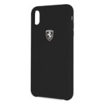 Ferrari Hardcase FEOSIHCI65BK iPhone Xs Max black Silicone Off track - imagine 3