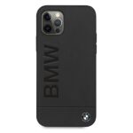 BMW BMHCP12MSLLBK iPhone 12  / 12 Pro 6.1" black hardcase Signature Logo Imprint - imagine 3