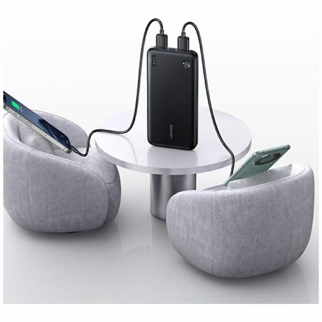 USAMS PB83 Power Bank 2xUSB-A 1xUSB-C 10000mAh white - imagine 5