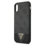 Guess GUHCI65PU4GHBK iPhone Xs Max grey hardcase 4G Triangle Collection - imagine 6