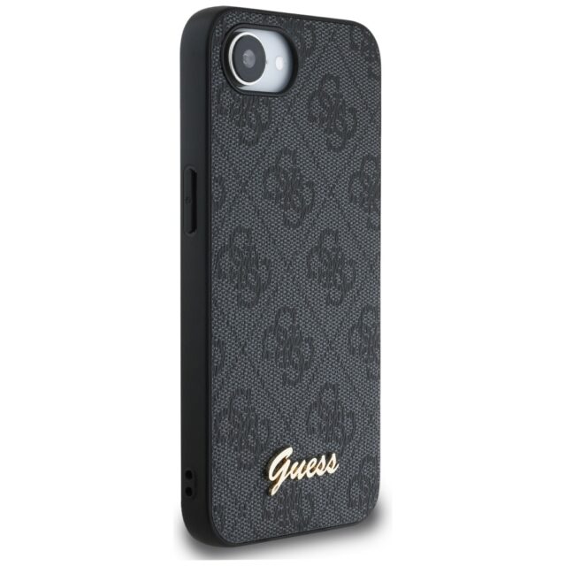 Case Guess 4G Script Logo MagSafe for iPhone 16e black - imagine 4