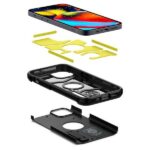 Spigen Tough Armor iPhone 13 6.1" black ACS03539 - imagine 6
