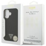 Case Guess Glitter Triangle Logo MagSafe for iPhone 17 black - imagine 8