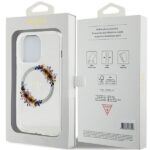 Guess GUHMP15LHFWFCT iPhone 15 Pro 6.1" transparent hardcase IML Flowers Wreatch MagSafe - imagine 8