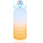 Extralink | Motivational Bottle | Water Bottle, 2000ml, Blue-Orange, BUT-993 - imagine 2