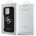 Case Guess Grained Big 4G Logo Small Classic Logo for iPhone 16 Pro black - imagine 8