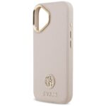 Case Guess Grained Strass Logo MagSafe for iPhone 17 pink - imagine 6