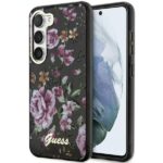 Guess GUHCS23MHCFWSK S23+ S916 black hardcase Flower Collection