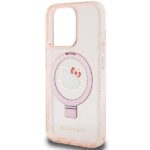 Hello Kitty HKHMP15LHRSGEP iPhone 15 Pro 6.1" Pink Hardcase Ring Stand Glitter Electrop Logo MagSafe - imagine 6
