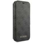Guess GUFLBKSP12L4GG iPhone 12 Pro Max 6,7" grey book 4G Charms Collection - imagine 3