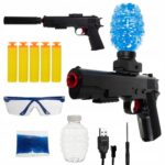 EXTRALINK PISTOLET AUTOMATYCZNY NA KULKI ŻELOWE AKUMULATOR OKULARY OCHRONNE