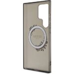 Guess GUHMS24LHFWFCK S24 Ultra S928 black hardcase IML Flowers Wreath MagSafe - imagine 7