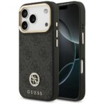 Case Guess 4G Strass Logo MagSafe for iPhone 17 Pro black