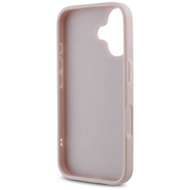 Guess GUHCP16SPSQSQSP iPhone 16 6.1" pink hardcase Quiled Metal Logo - imagine 7