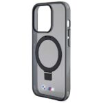 Case BMW BMHMP15XURSK iPhone 15 Pro Max 6.7" black hardcase Ring Stand M Collection MagSafe - imagine 6