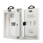 Karl Lagerfeld KLHCN61SLKLWH iPhone 11 6,1" / Xr Silicone Stack Logo white - imagine 8