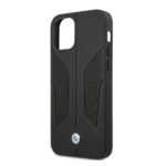 BMW BMHCP12LRSCSK iPhone 12 Pro Max 6,7" black hardcase Leather Perforate Sides - imagine 6