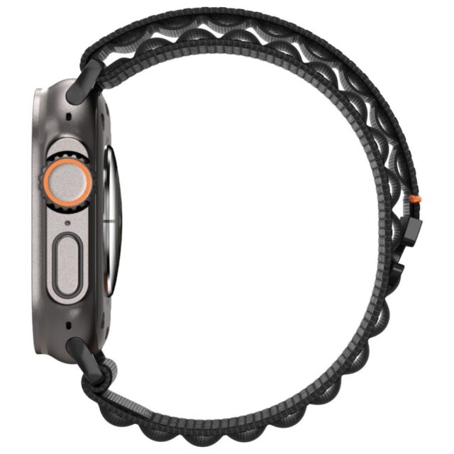 Pasek Spigen WBF1 do Apple Watch          6/7/8/9/10/11/SE/SE 3/Ultra 1/Ultra 2/ Ultra 3 44/45/46/49mm czarny - imagine 5