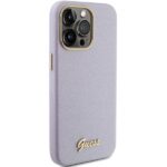 Guess GUHCP15XPGMCSL iPhone 15 Pro Max 6.7" lilac hardcase Glitter Glossy Script - imagine 4