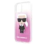 Karl Lagerfeld KLHCN58TRDFKPI iPhone 11Pro pink Gradient Ikonik Karl - imagine 3