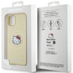 Hello Kitty HKHMN61PGHCKD iPhone 11 / Xr 6.1" Gold Hardcase Leather Kitty Head MagSafe - imagine 8