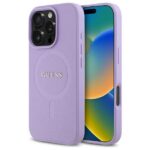 Guess GUHMP16XPSAHMCU iPhone 16 Pro Max 6.9" purple hardcase Saffiano MagSafe