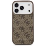 Case Guess 4G Classic Logo MagSafe for iPhone 17 Pro brown - imagine 3
