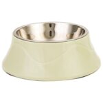 Double Dog Cat Bowl Extralink Pets, Metal 2-in-1 for Dry Wet Food and Water pet-824 - imagine 2