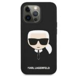 Karl Lagerfeld KLHCP13XSLKHBK iPhone 13 Pro Max 6,7" black hardcase Silicone Karl`s Head - imagine 3